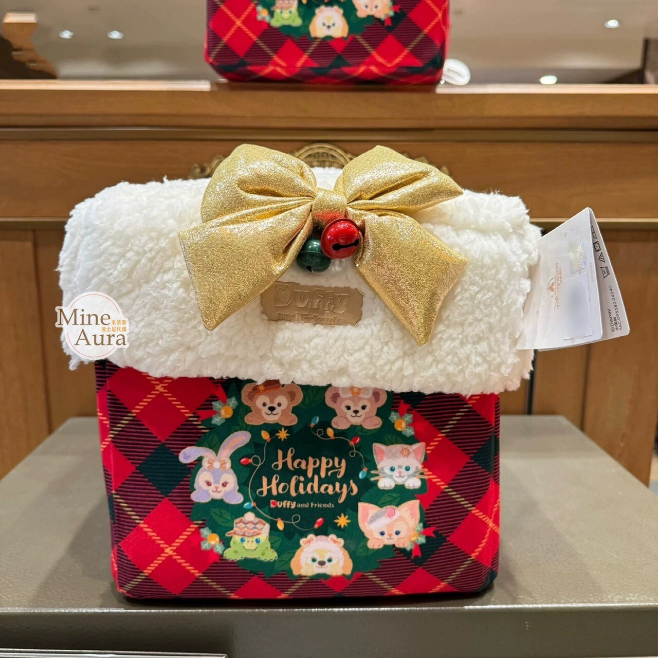 (限時特價) 2024 冬日 達菲 Duffy 與好友們 毛毯 毯子 + 禮物盒 造型收納盒 -上海迪士尼樂園