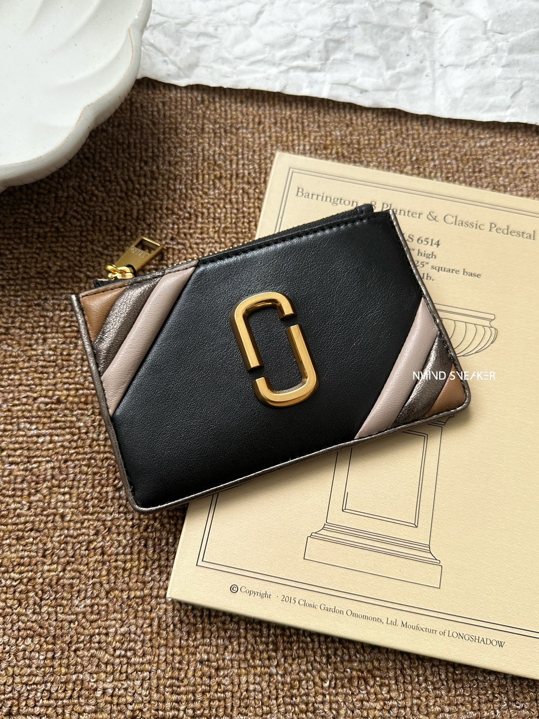 <快速出貨✨> MARC JACOBS 撞色鑰匙圈拉鍊卡包