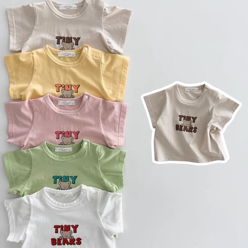 《1517》TIINY BEARS 小熊圓領短袖上衣(73-100)
