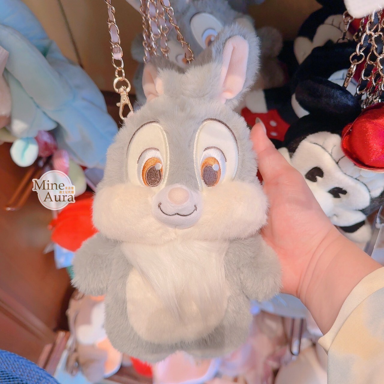 桑普兔 Thumper 絨毛 娃娃 造型 斜背 小包 小鹿斑比 Bambi -香港迪士尼樂園