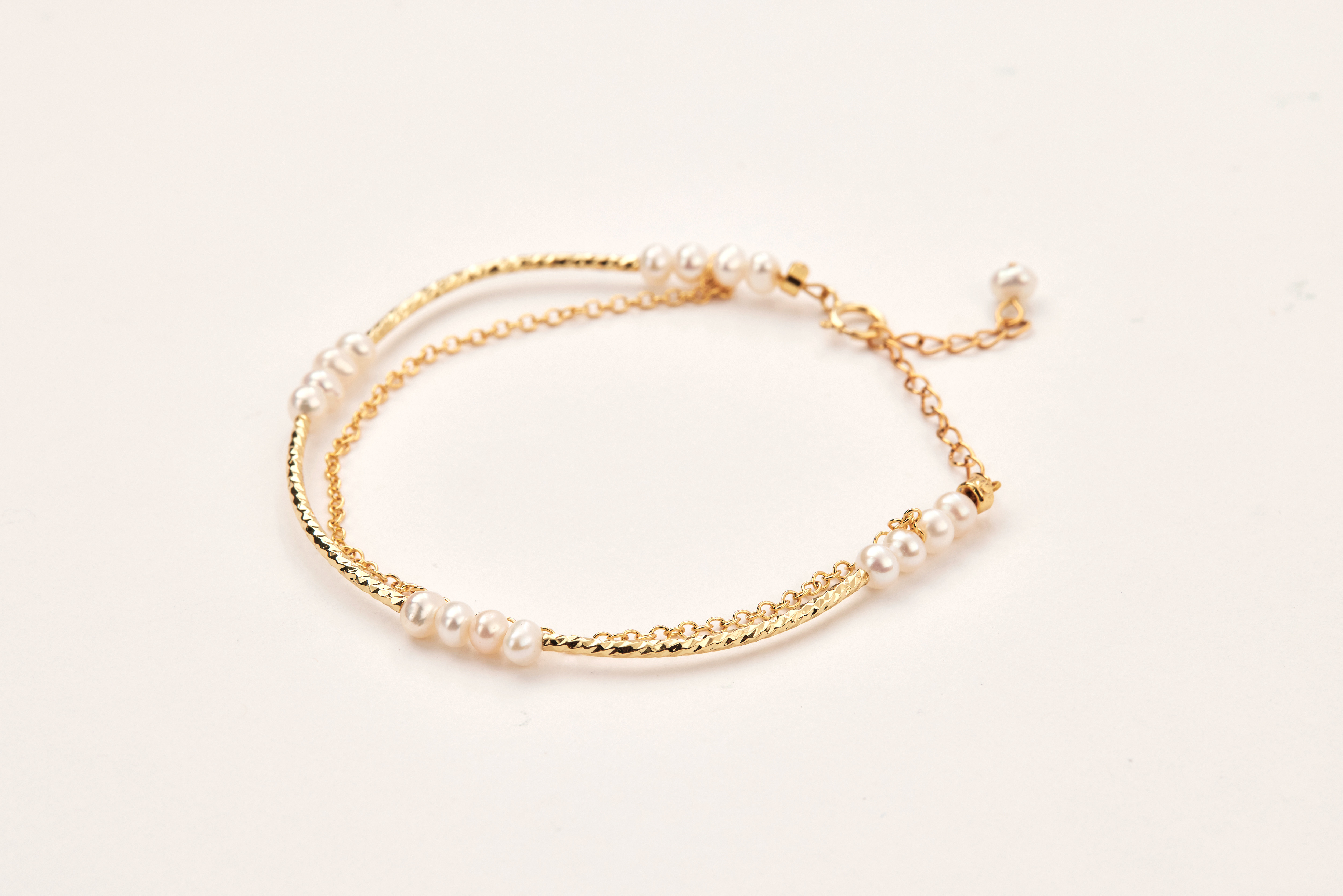 B494  | 14kgf淡水珍珠雙鍊手鍊