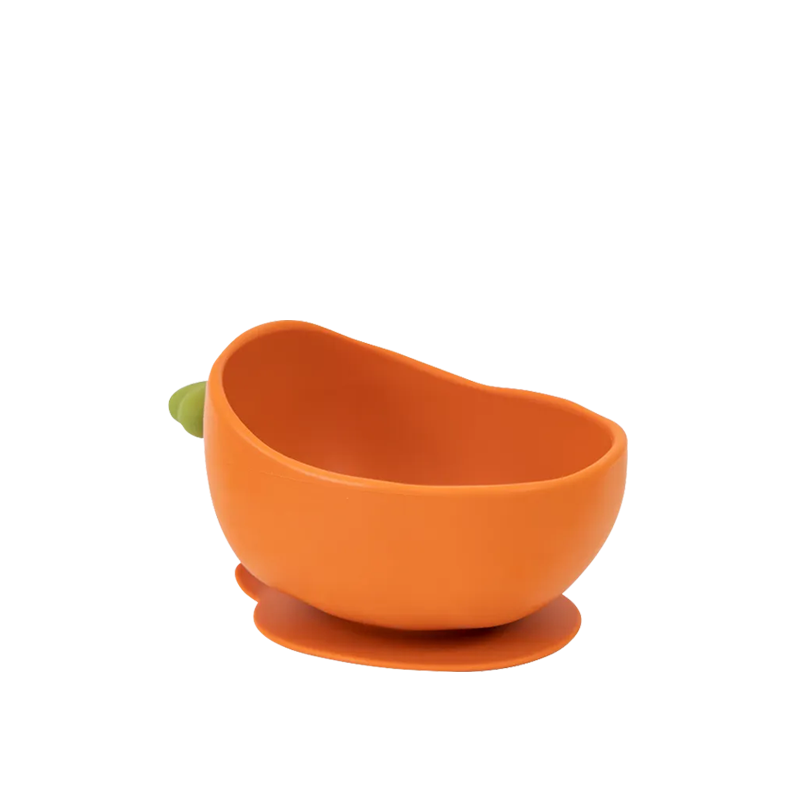 PiyoPiyo 黃色小鴨 鉑金矽膠大吸力嬰兒副食學習蘿蔔碗