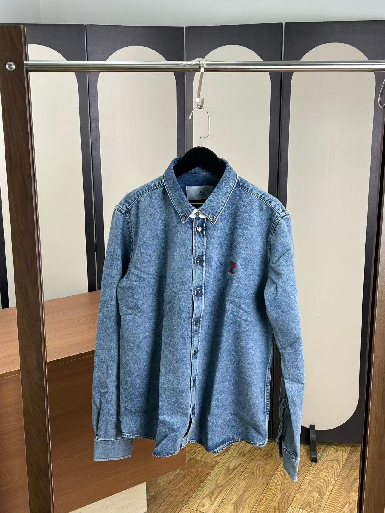 AMI50-牛仔襯衣-T