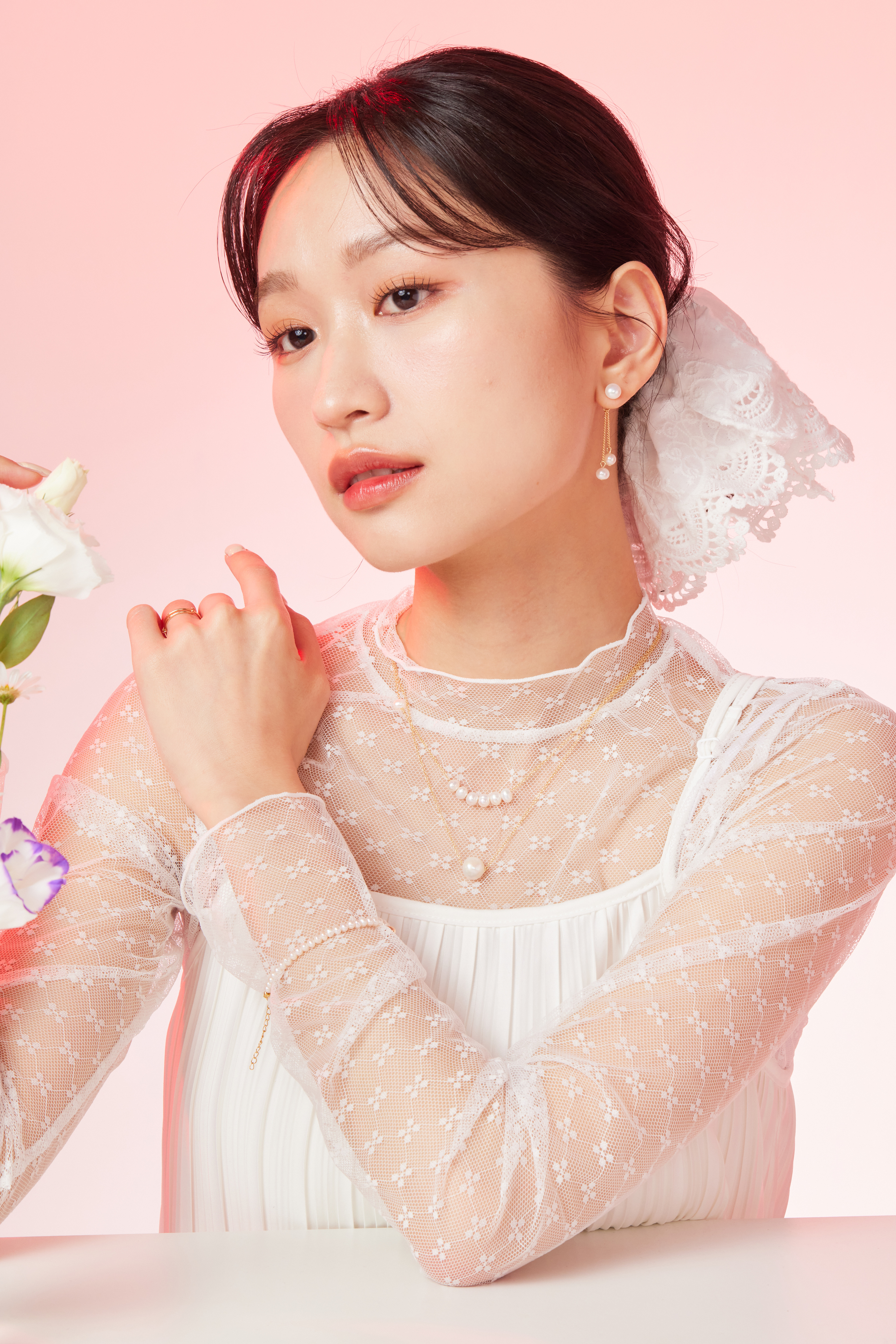 B509  | 14kgf淡水珍珠金球手鍊