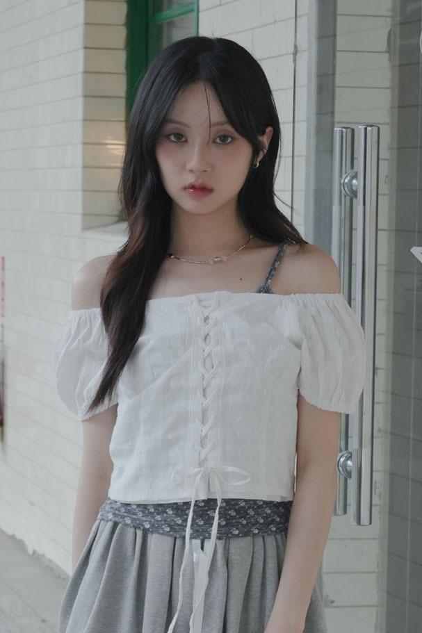 Corset-Inspired Blouse #上衣