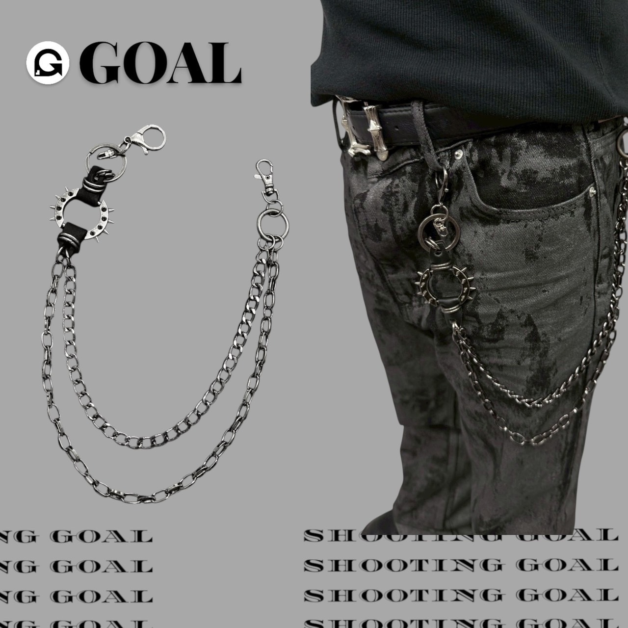 (GOAL) 美式復古黑曜 褲鍊
