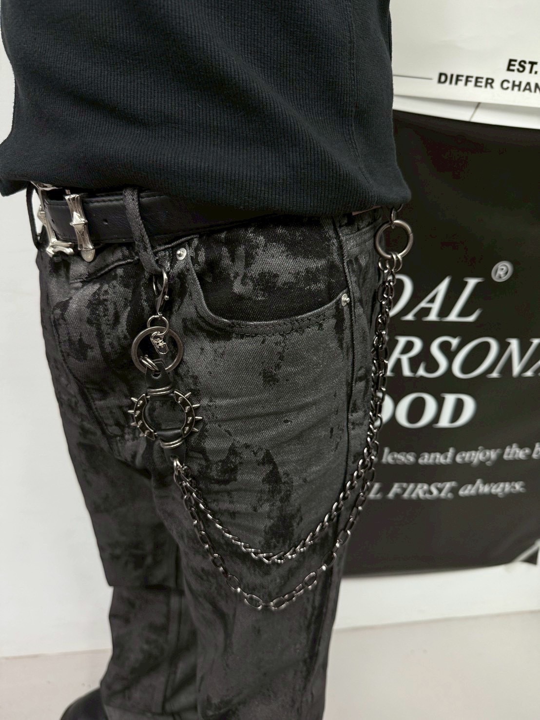 (GOAL) 美式復古黑曜 褲鍊