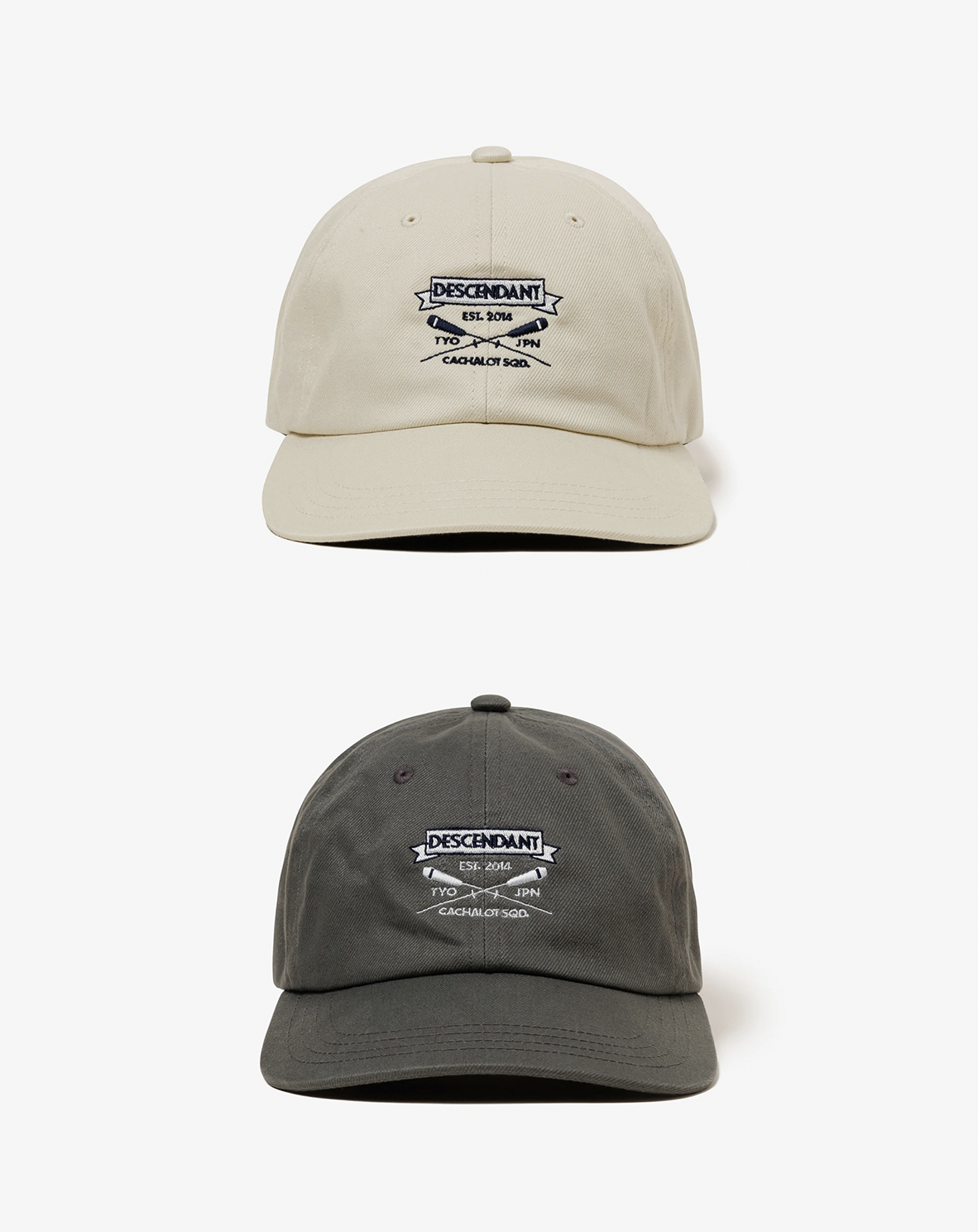 [現貨] DESCENDANT SS25 CROSS PADDLE 6PANEL | (Gray / Off White)
