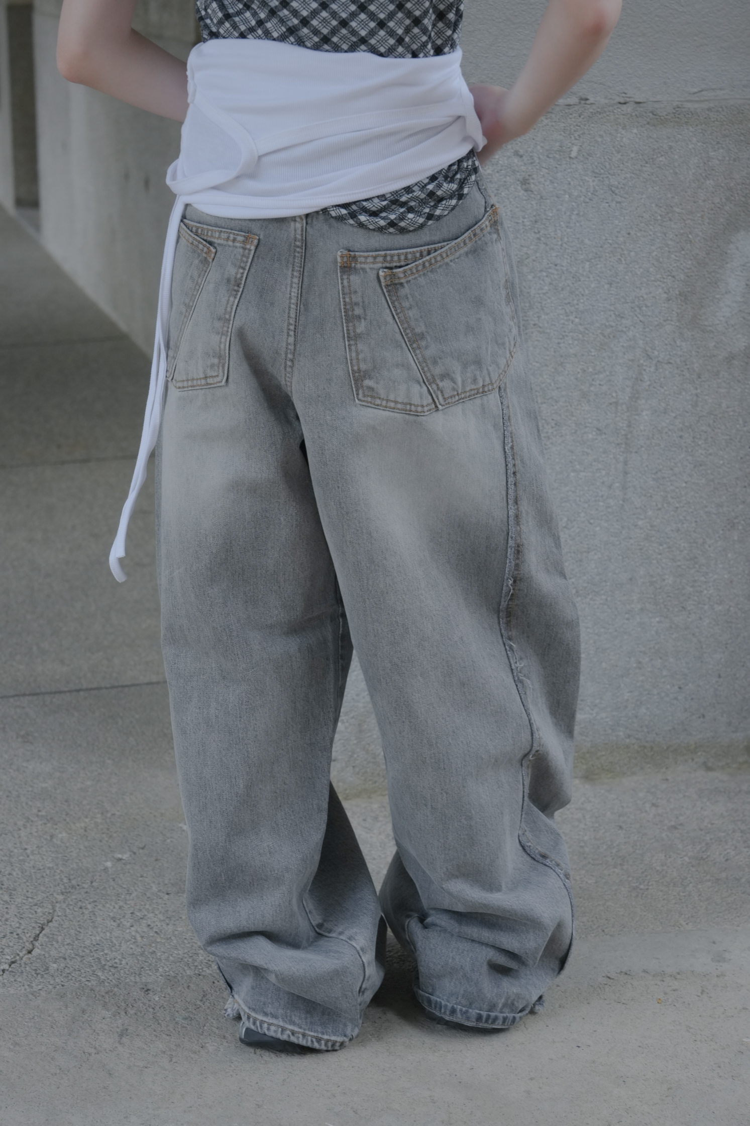 Double Pocket Denim Pants #牛仔褲