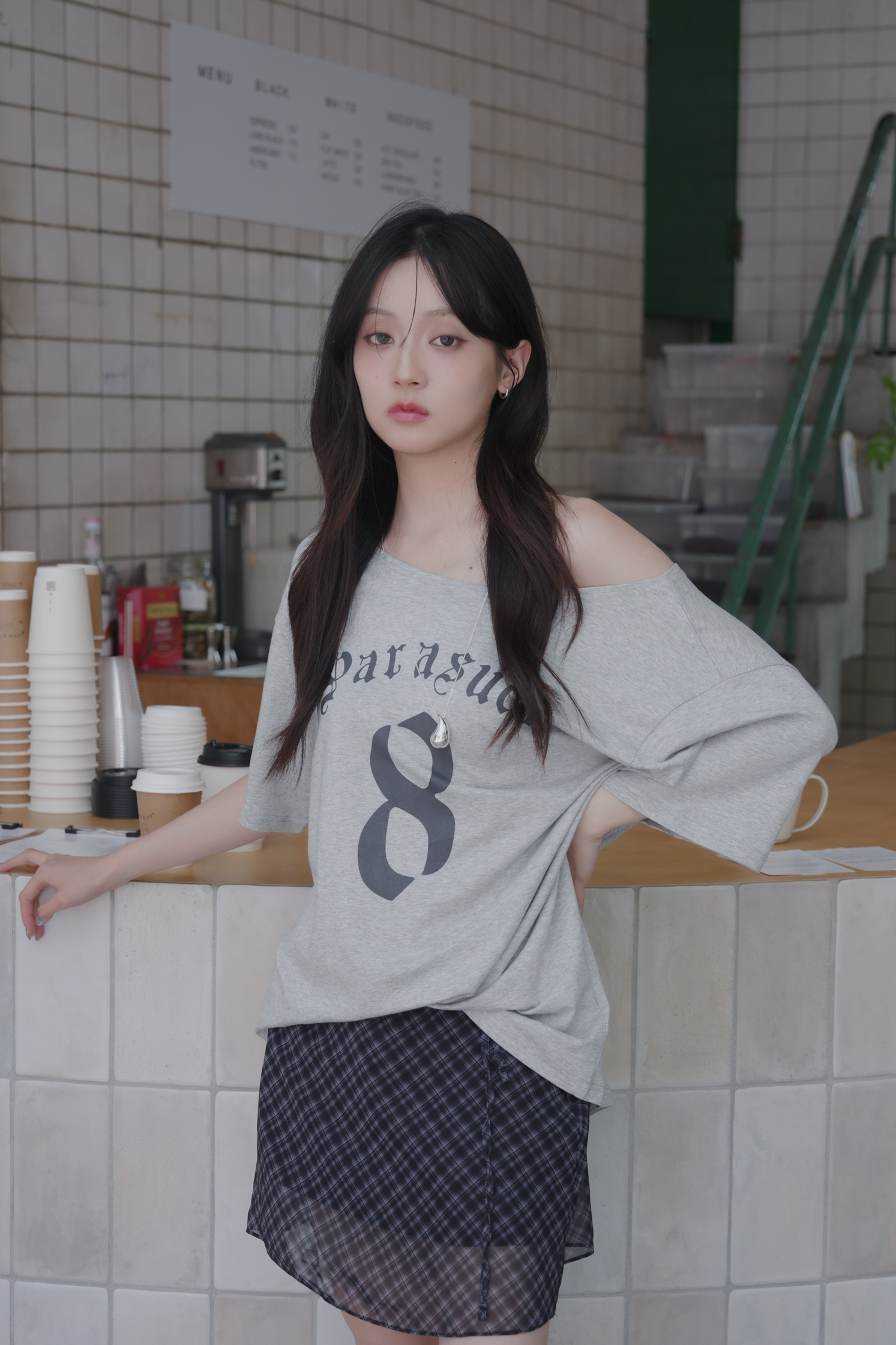 Eight Half Tee #上衣