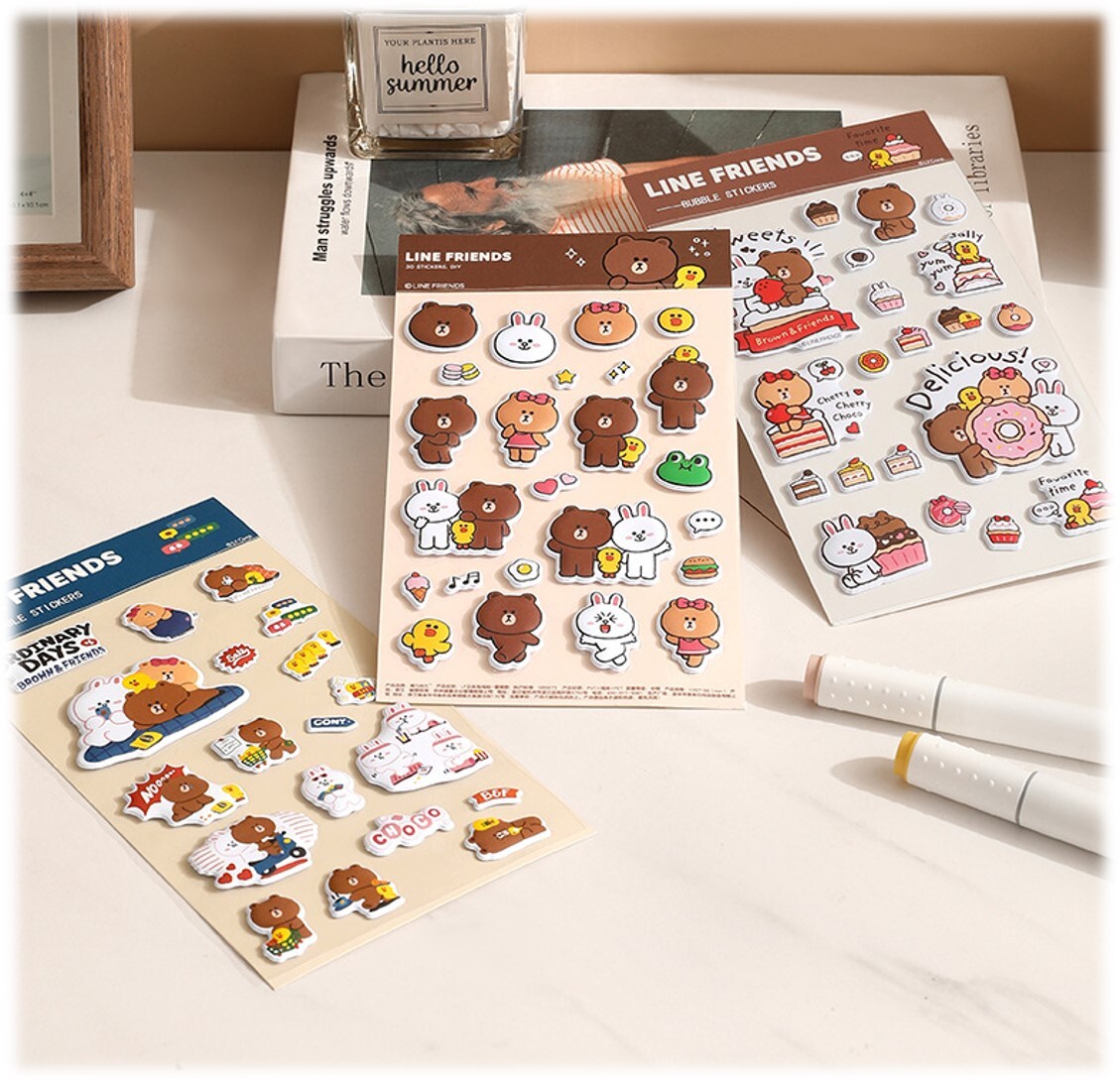 LINE FRIENDS| 立體泡泡貼紙套裝