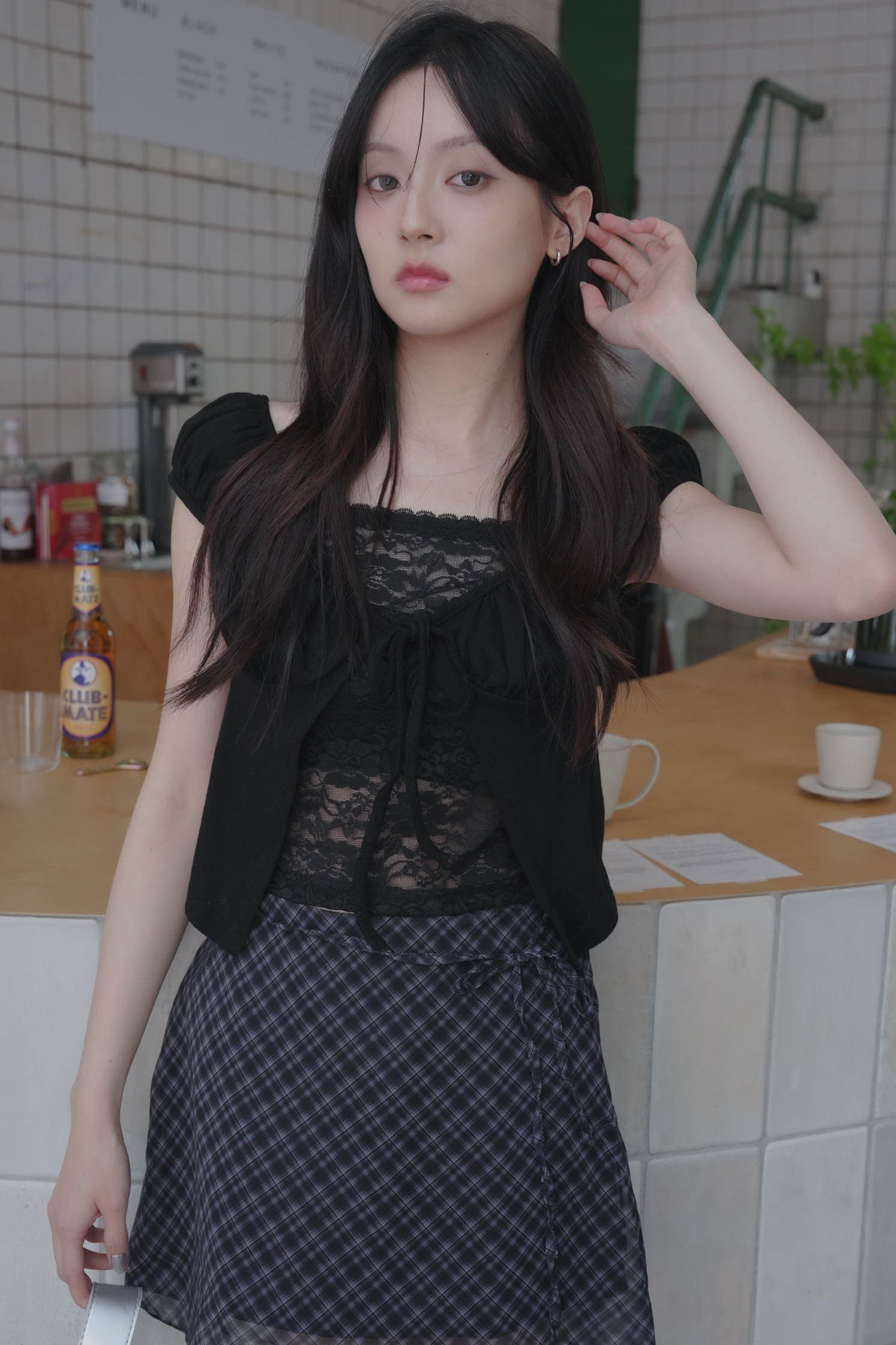 Eyelet Flowers Cardigan #上衣