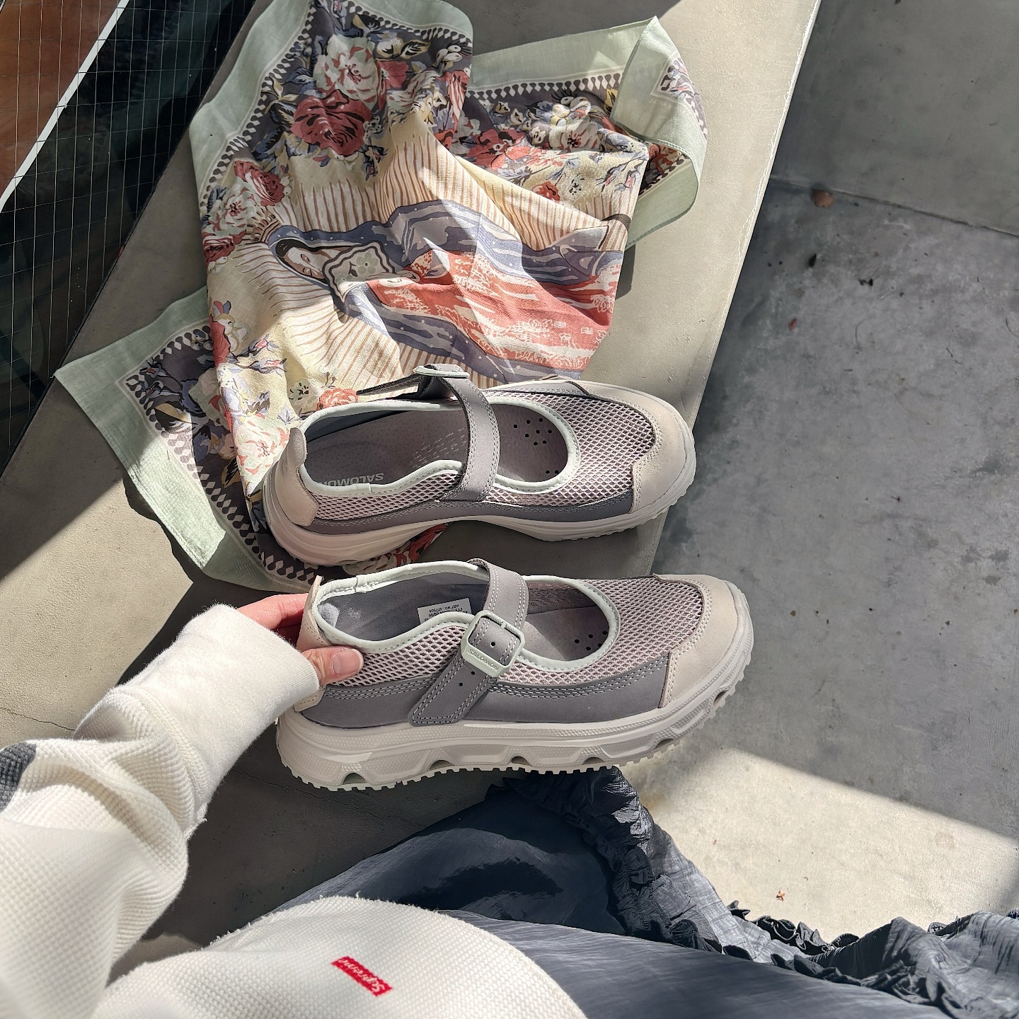 Salomon RX Marie-Jeanne 日本新款 奶油淺灰 所羅門 瑪莉珍鞋 l47750400