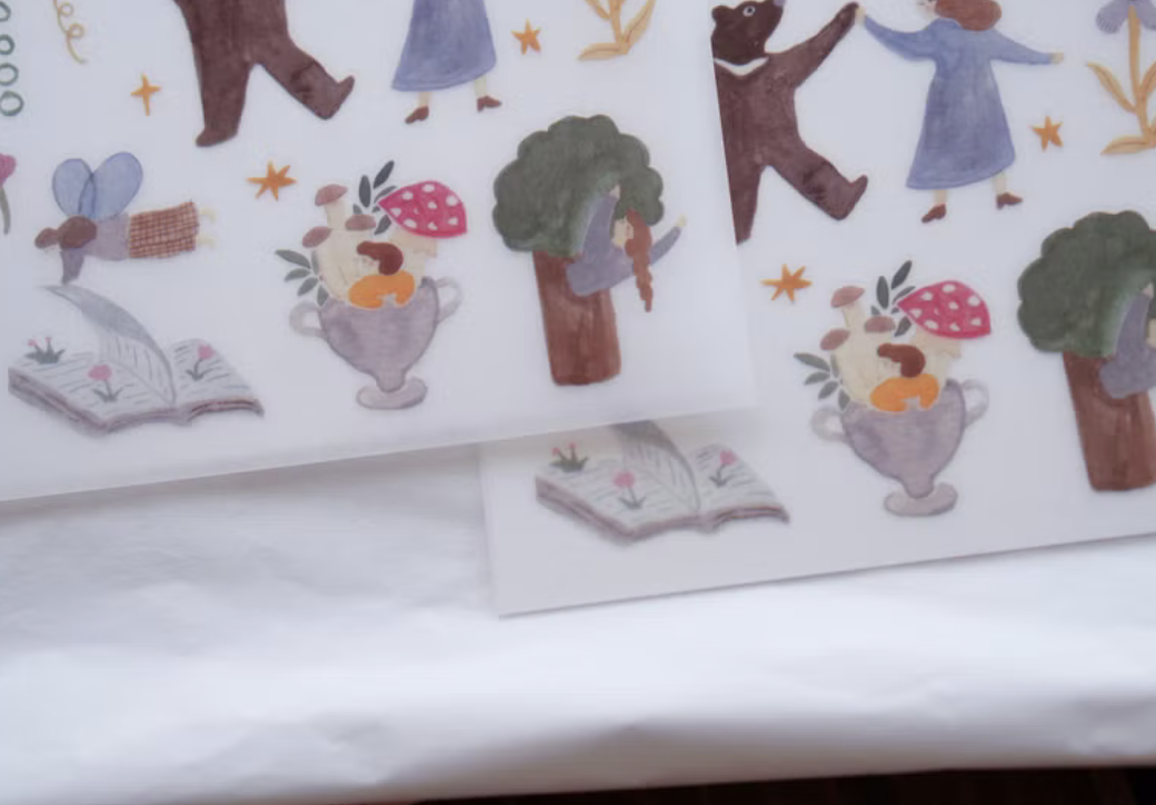 森空｜少女詩集 轉印貼紙