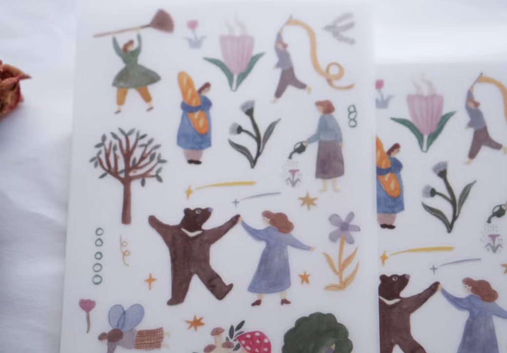 森空｜少女詩集 轉印貼紙