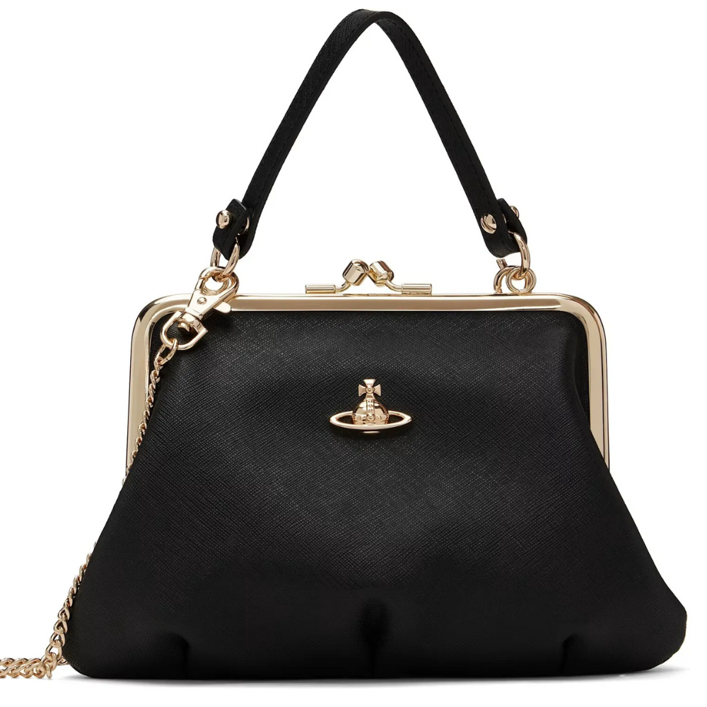 Vivienne Westwood 黑色 Granny Frame 手提包