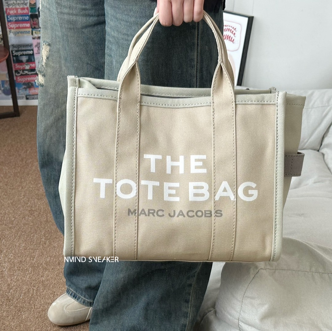 <快速出貨✨> MARC JACOBS 帆布托特包 薄荷奶茶