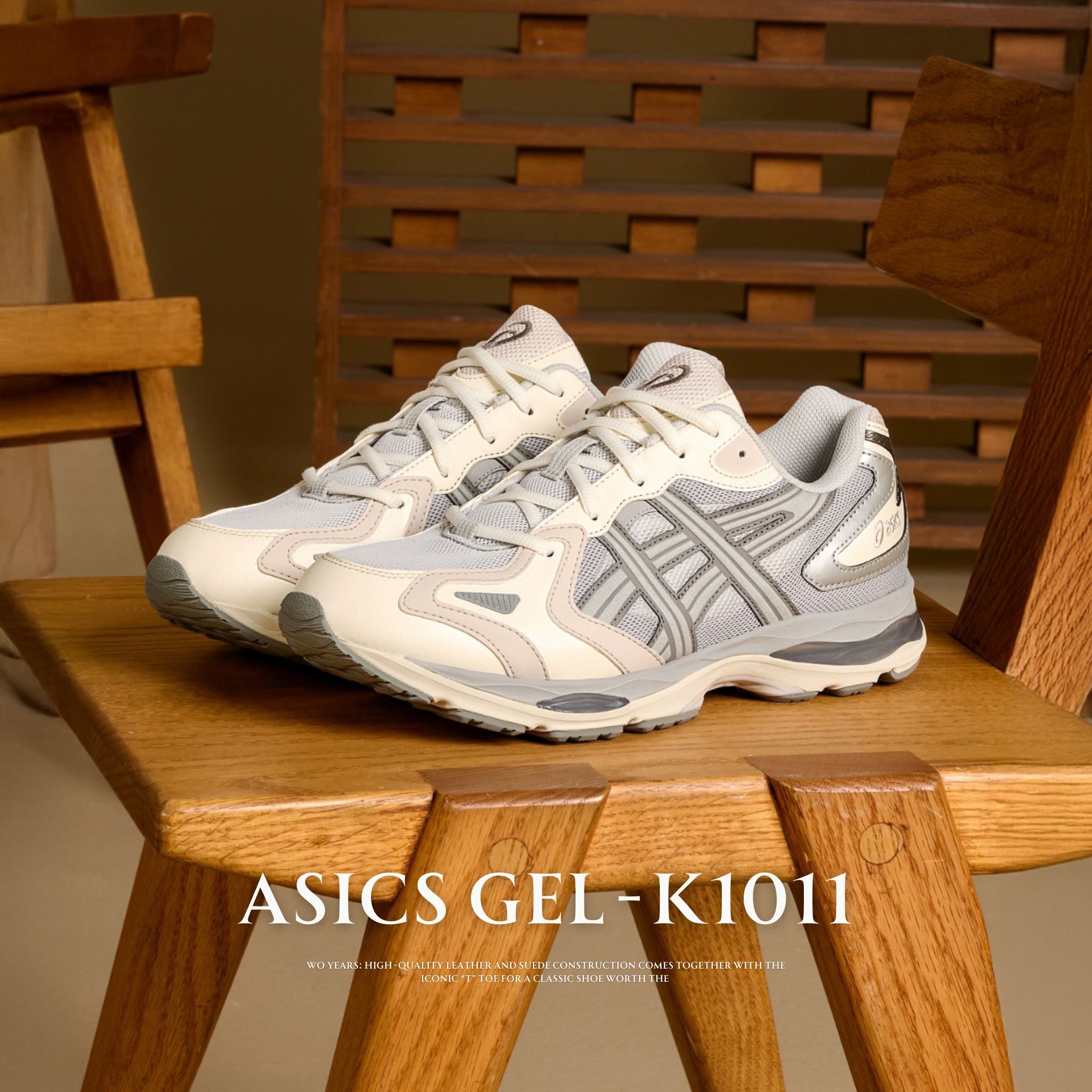 NICEDAY 代購 Asics Gel-K1011 灰白 奶油白 灰 拼接 復古 慢跑鞋 1203A603-020