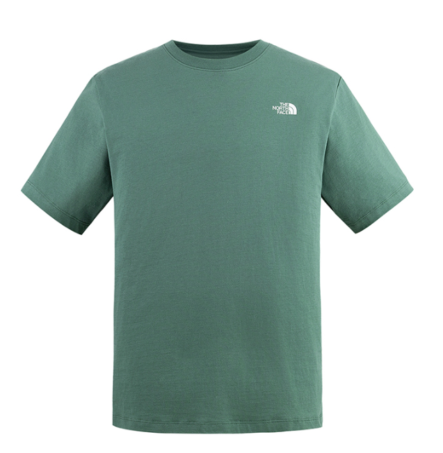 The North Face 北面 男女同款 綠色印花短袖T恤 Planet of Planet | 環保主題 潮流純棉上衣 Unisex Graphic Tee  JUN25