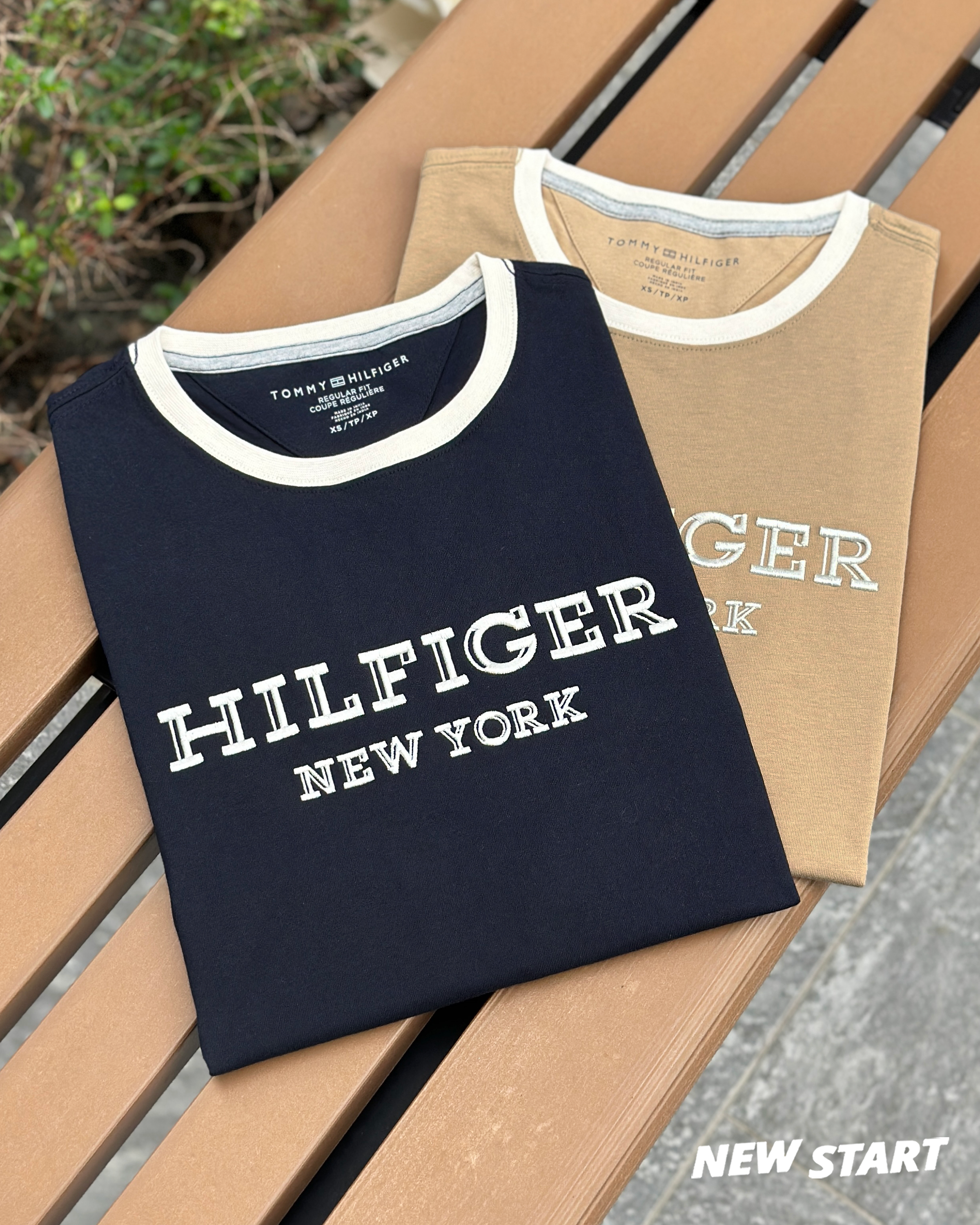 Tommy Hilfiger 立體電繡字母 滾邊 短袖上衣 短T