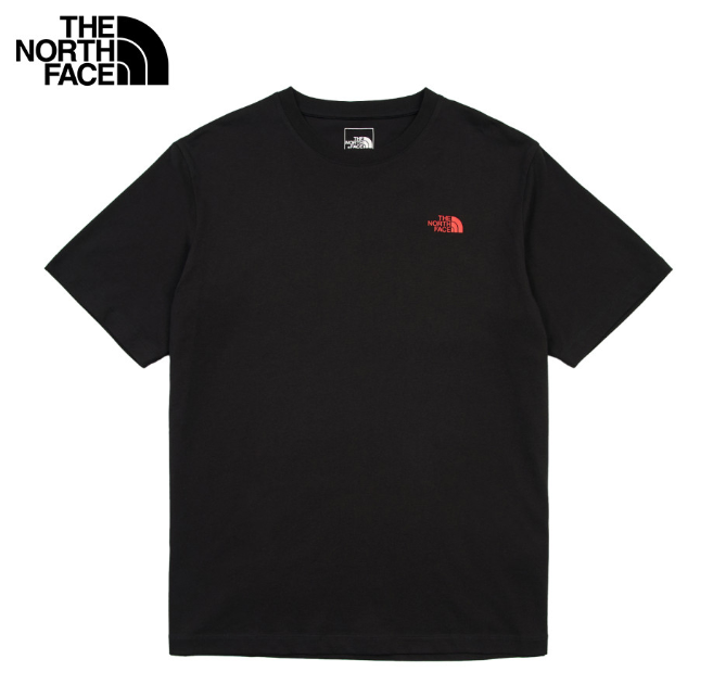 The North Face 北面 男女同款 情人節限定 黑色愛心短袖T恤 VDAY | 情侶穿搭 潮流印花上衣 Unisex Graphic Tee  JUN25