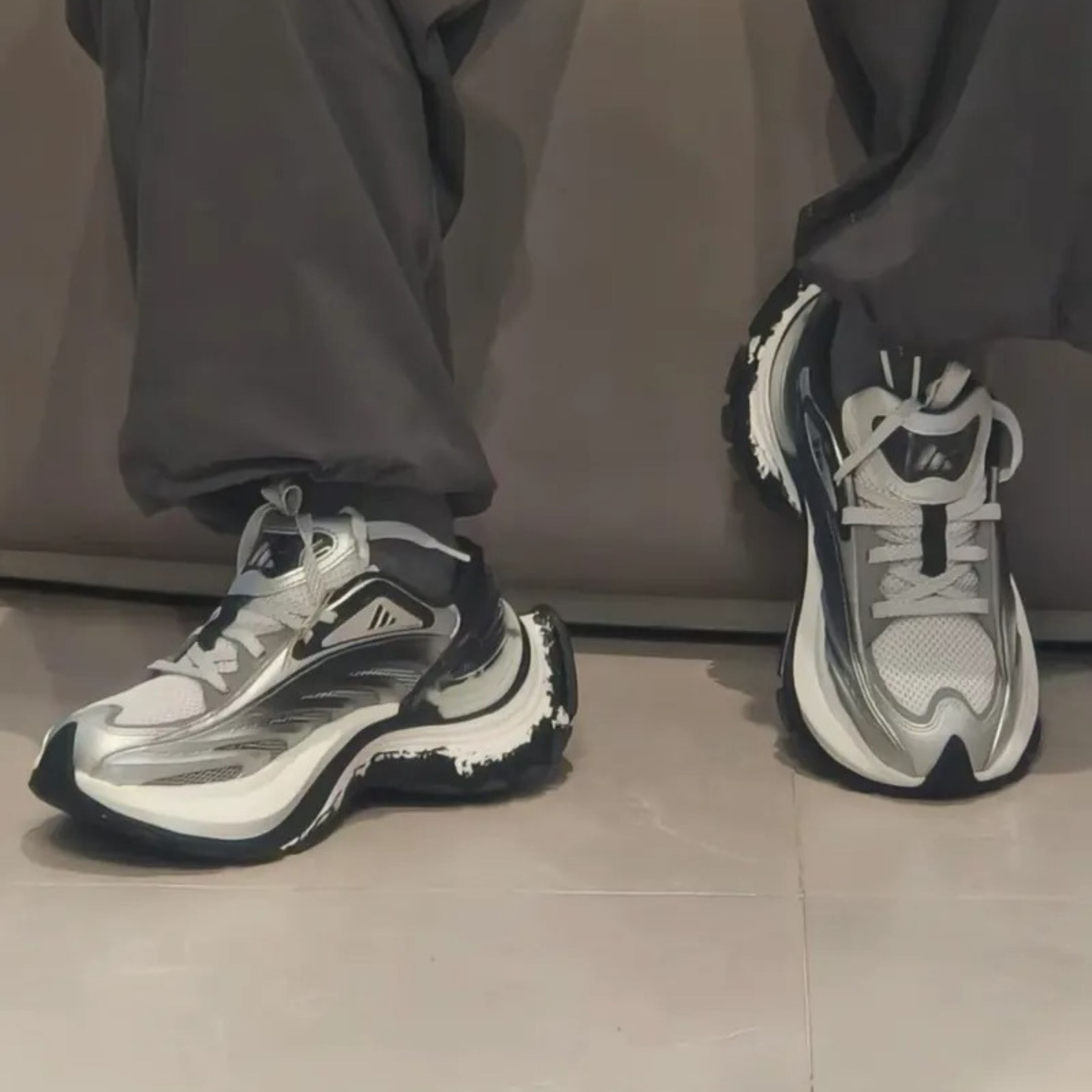 NICEDAY 代購 Adidas XLG MTW FOS Black Silver 黑 銀 灰 黑銀 銀灰 機甲鞋 男女鞋 KI0576