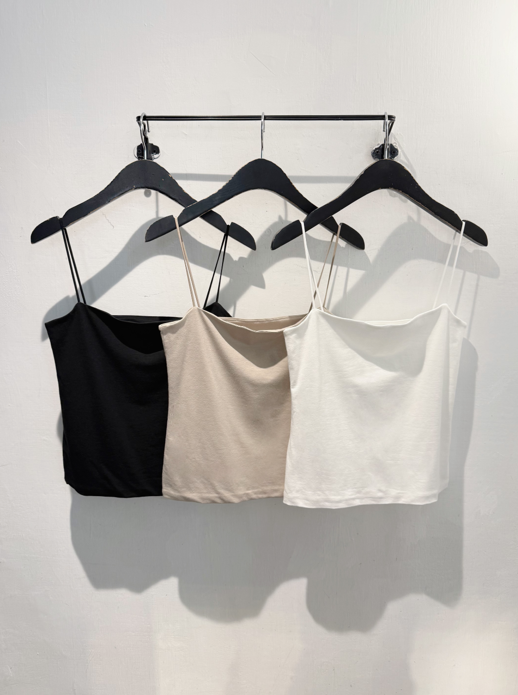 (日常好舒適)棉料彈性細肩帶背心