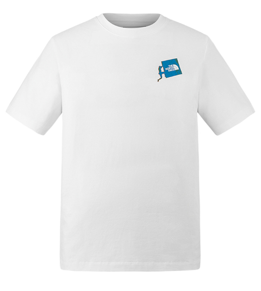 The North Face 北面 男款 白色 吸濕排汗 CLIMB II 圖案短袖T恤 | 快乾運動上衣 登山健行 潮流機能 Tee  JUN25