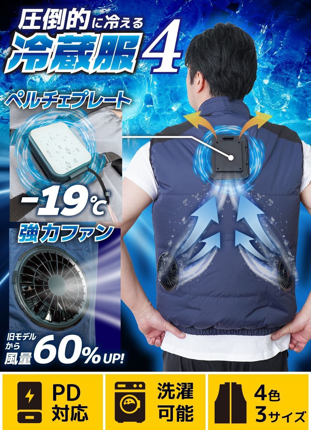 現 貨 / 預 購 產 品丨Thanko Cooling Vest 4  圧倒的3秒冷藏服4 背心丨短袖（短袖需要預訂）