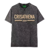 Crisathena Paris Stone Washed T-shirt--CT-CH2606-SWBLACK-M