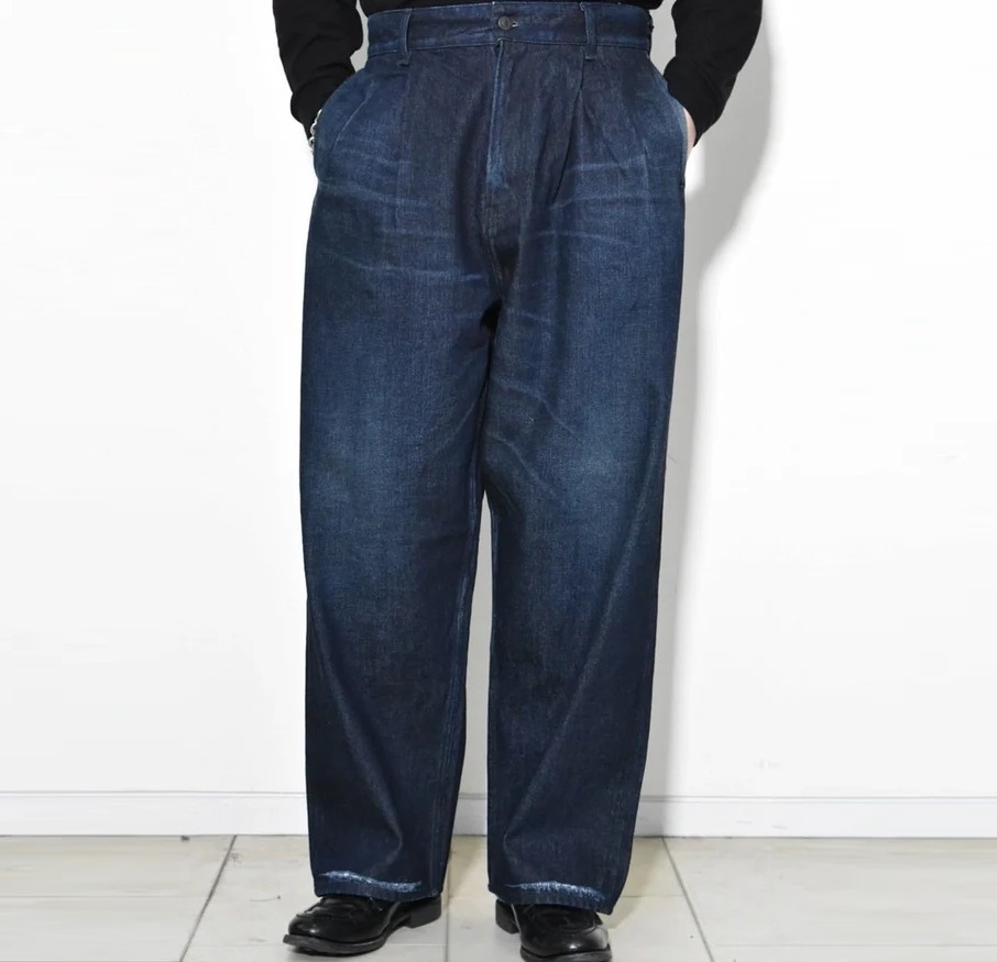 MINEDENIM WTNB. WIDE WORK CPP INDIGO DENIM PANTS - PRE ORDER ITEM (預訂中)