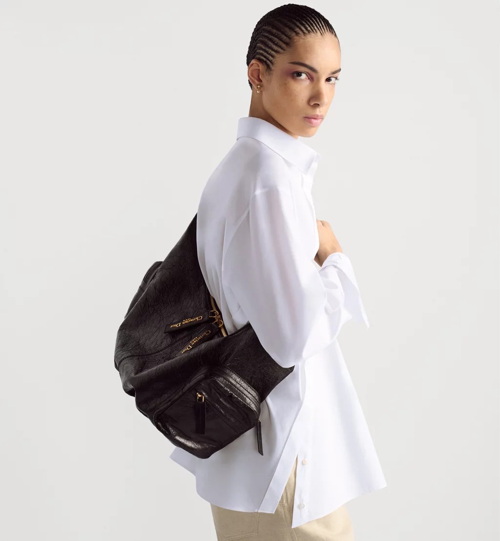 【上品な♪】 Dior Grand Tour Multipocket バッグ ミディアム Dior Medium Grand Tour Multipocket Bag Black Crinkled C