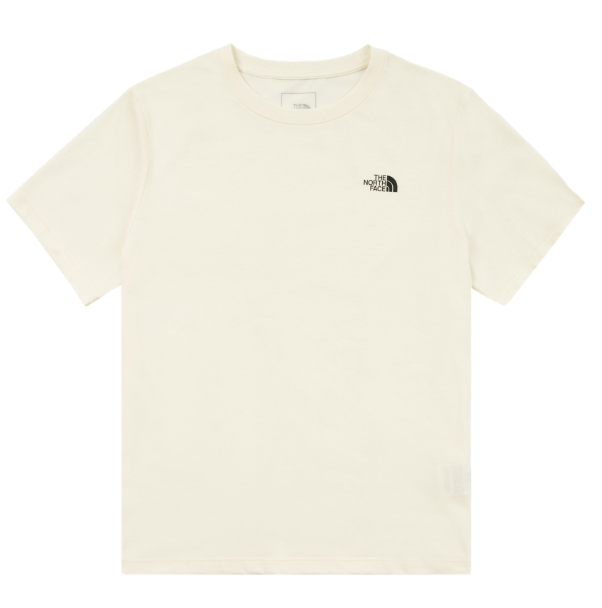 The North Face 北面 女款 米白色 吸濕排汗短袖T恤 FOUNDATION | 涼感快乾 運動休閒百搭 上衣   JUN25