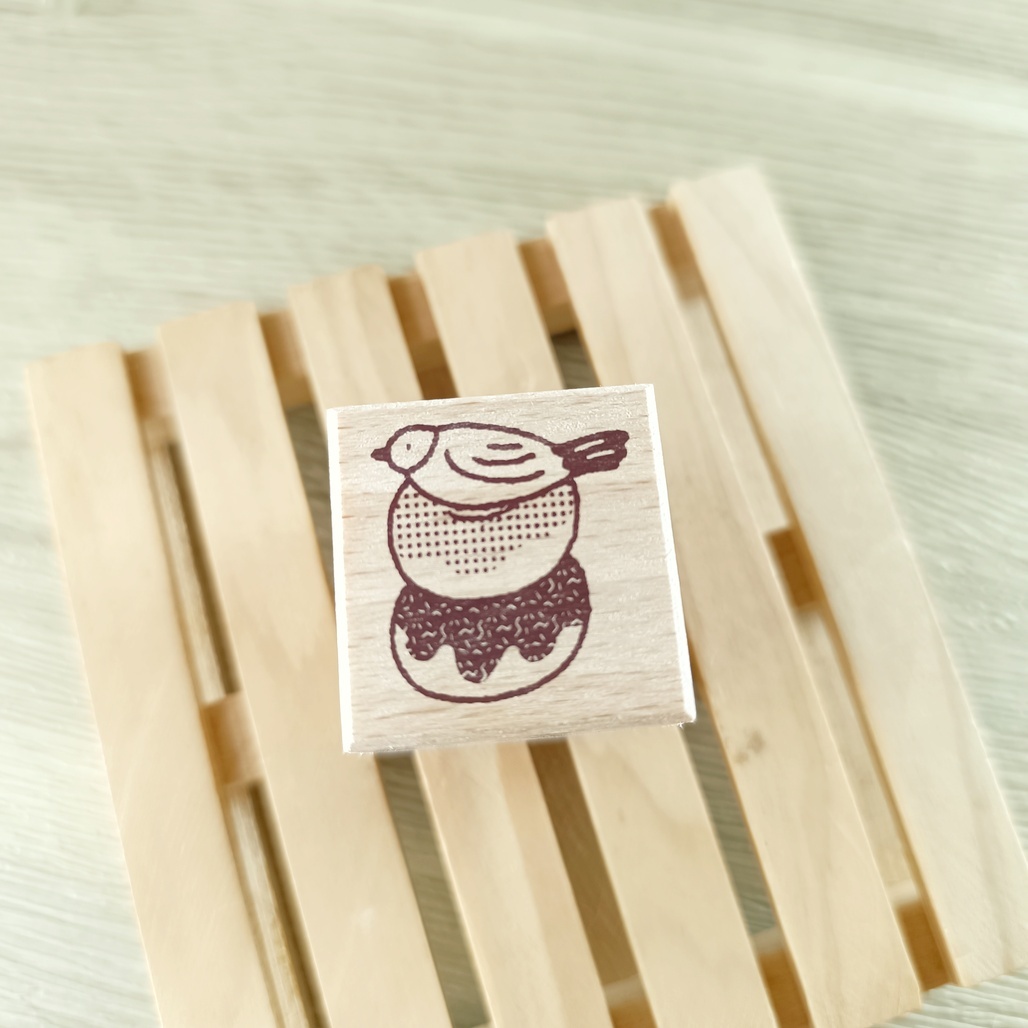 繭花．甜甜圈/蜜糖吐司 文鳥印章