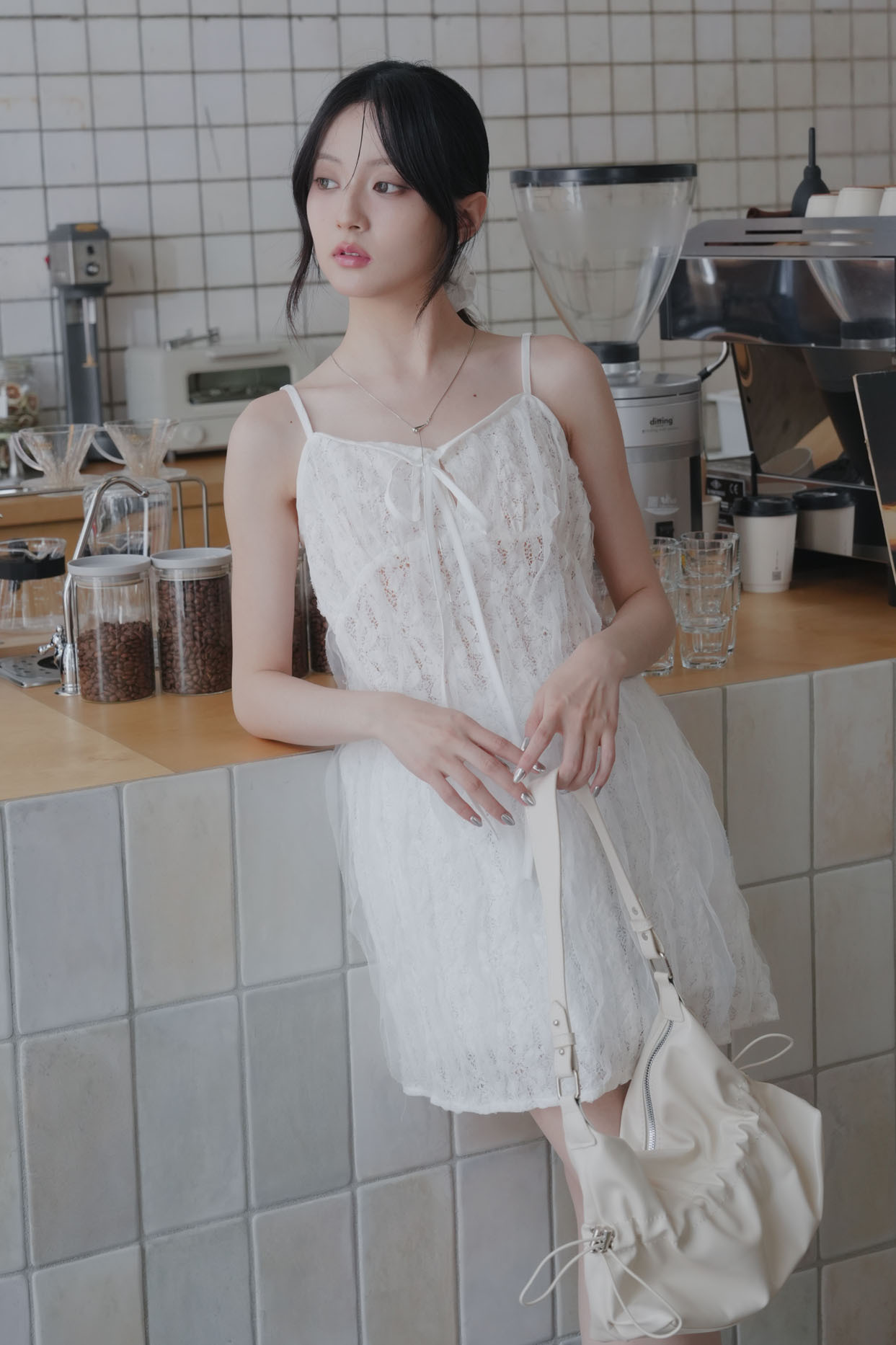 Ruffle Lace Dress #洋裝