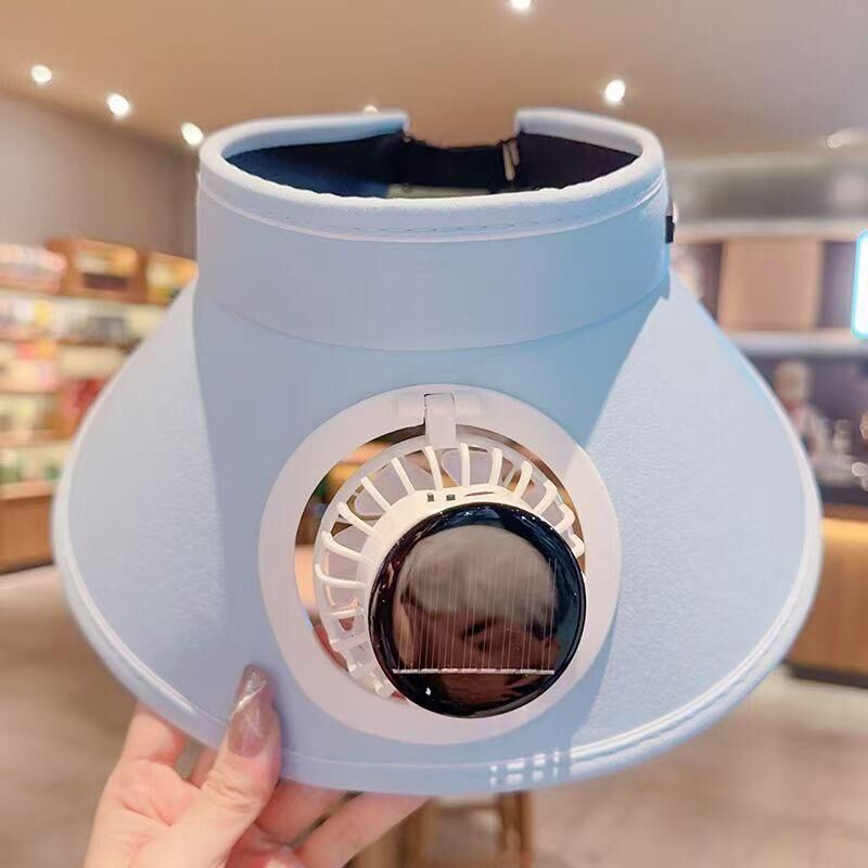 Amazon 熱銷萬件 2025新款夏季防曬太陽能風扇帽 充電遮陽帽