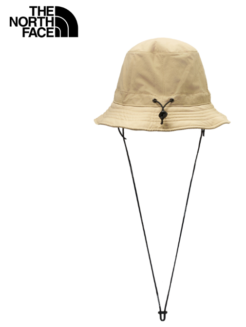 The North Face 北面 男女款 UPF40+ 防曬漁夫帽 HORIZON｜透氣速乾 遮陽登山帽 戶外機能帽 米卡其／粉色  JUN25