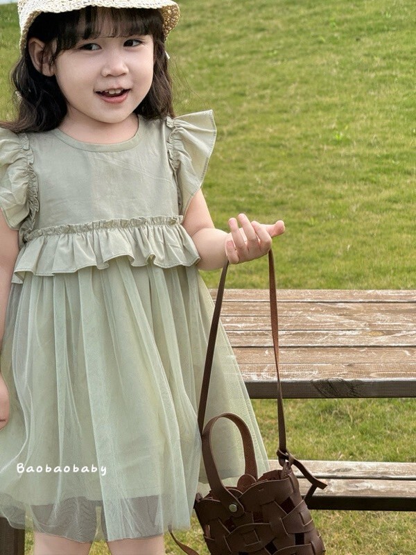 抹茶雲霧紗紗裙