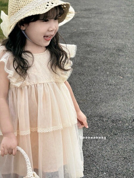 焦糖泡芙紗裙
