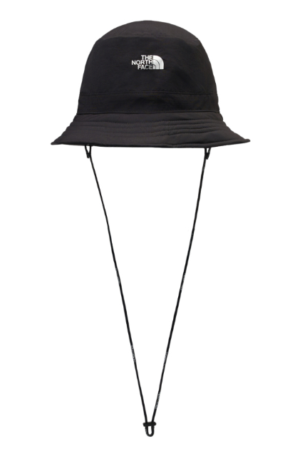 The North Face 北面 男女款 UPF40+ 防曬漁夫帽 HORIZON｜透氣速乾 遮陽登山帽 戶外機能帽 黑色  JUN25