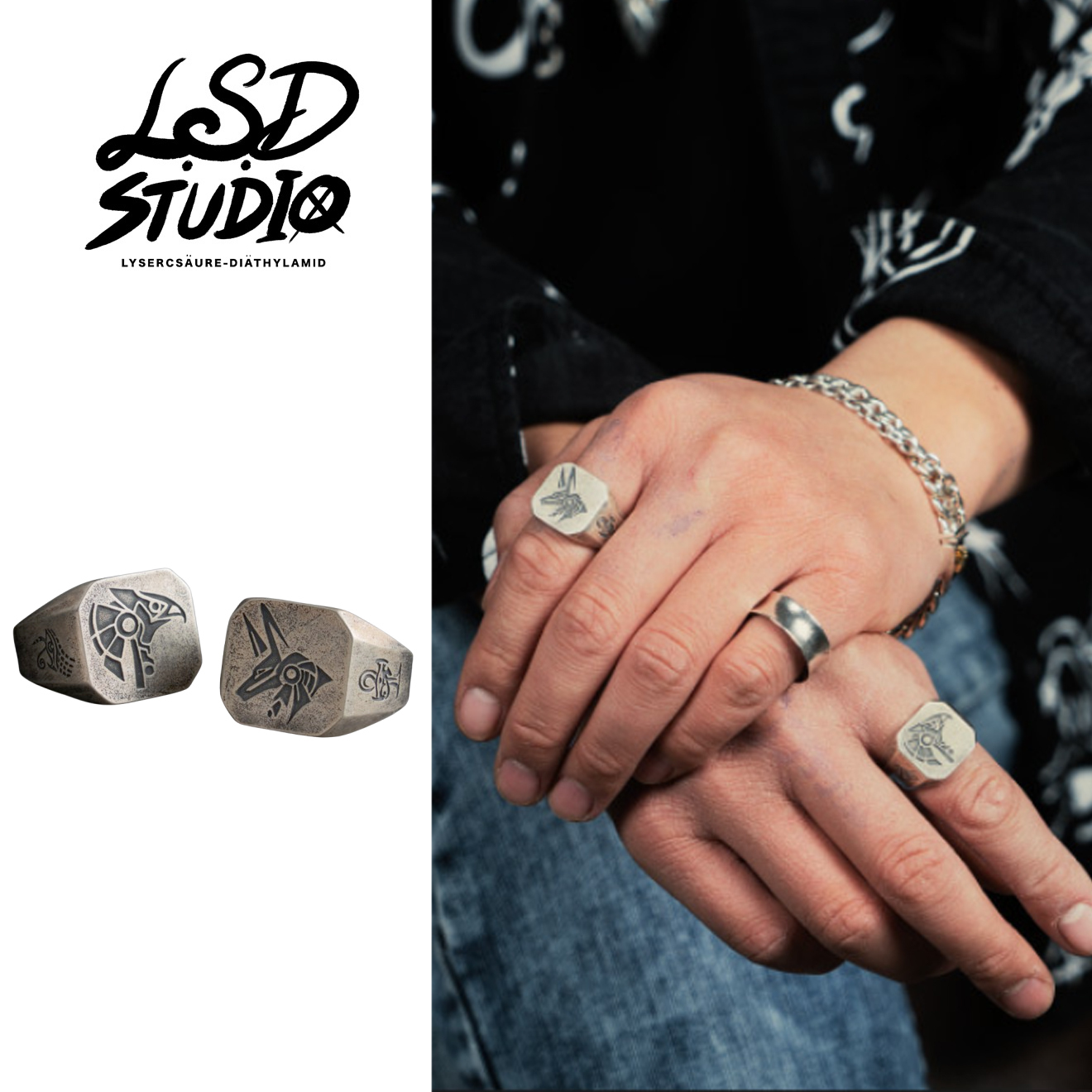 雙戒|鷹神荷魯斯 × 狼神阿奴比斯指組合【ACCY071】