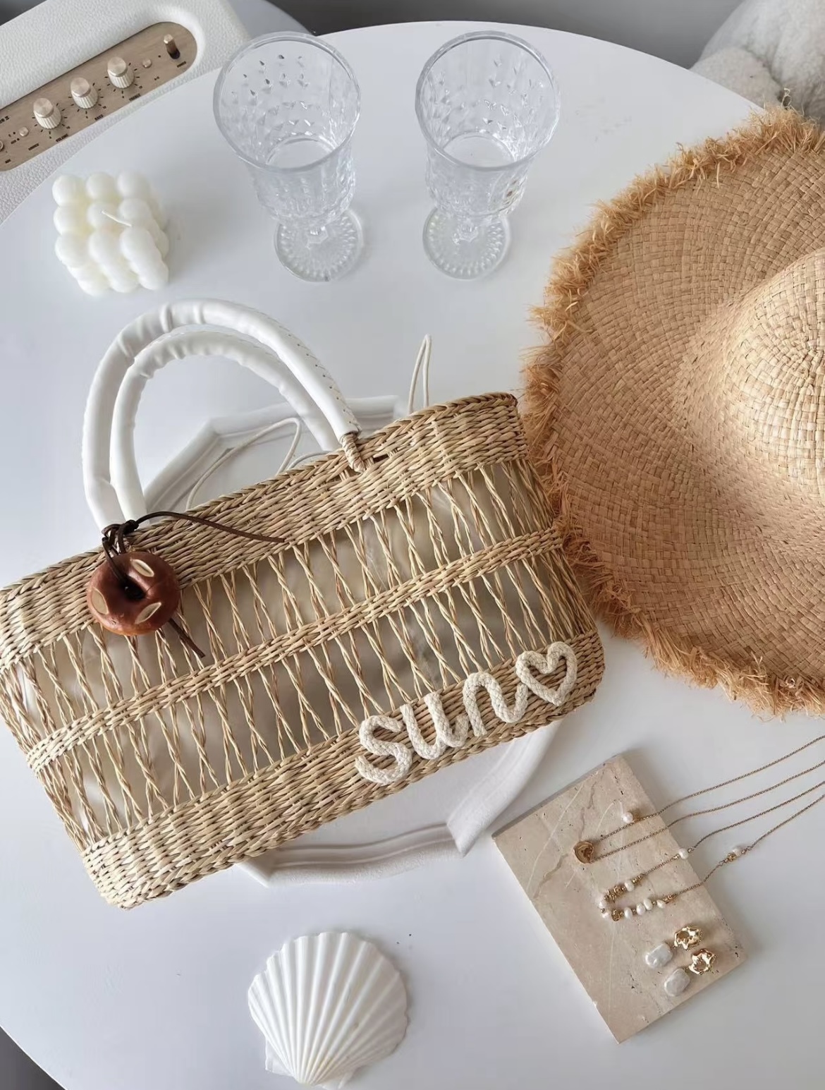 𝐊𝐫.𝐈𝐀𝐌 x 𝐓𝐡𝐚𝐢𝐥𝐚𝐧𝐝 𝐇𝐚𝐧𝐝𝐦𝐚𝐝𝐞 繡字草編織吐司袋