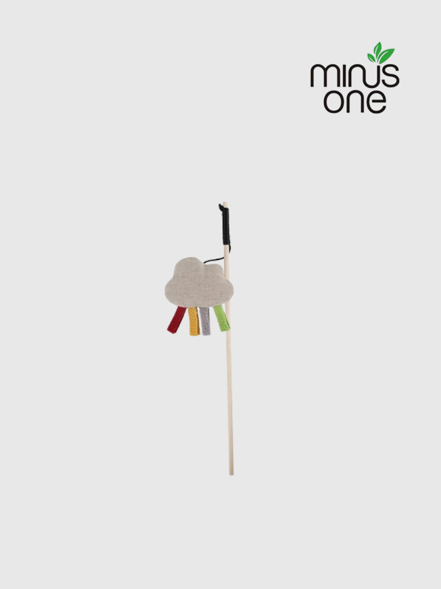 【Minus One 邁樂思】造型貓草系列 甩甩貓草逗貓棒｜雲朵