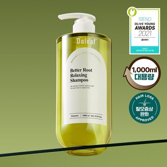 《Olive Young連線》Daleaf Chlorella Better Root Relaxing Shampoo 1000ml