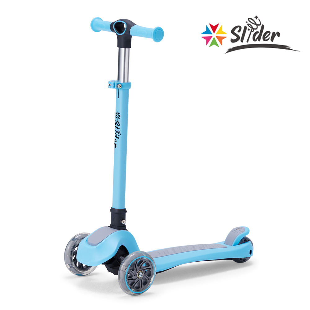 [全新福利品] Slider 三輪折疊滑板車 K652_藍