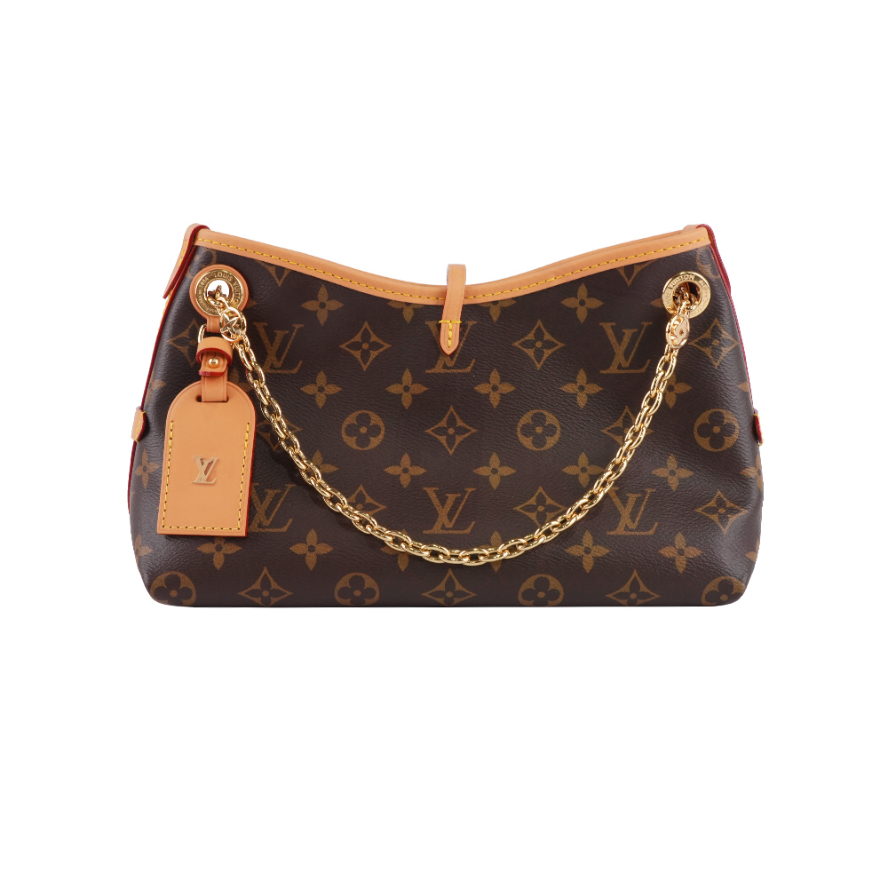 【Louis Vuitton】CarryAll BB Monogram 塗層帆布迷你二用鍊包