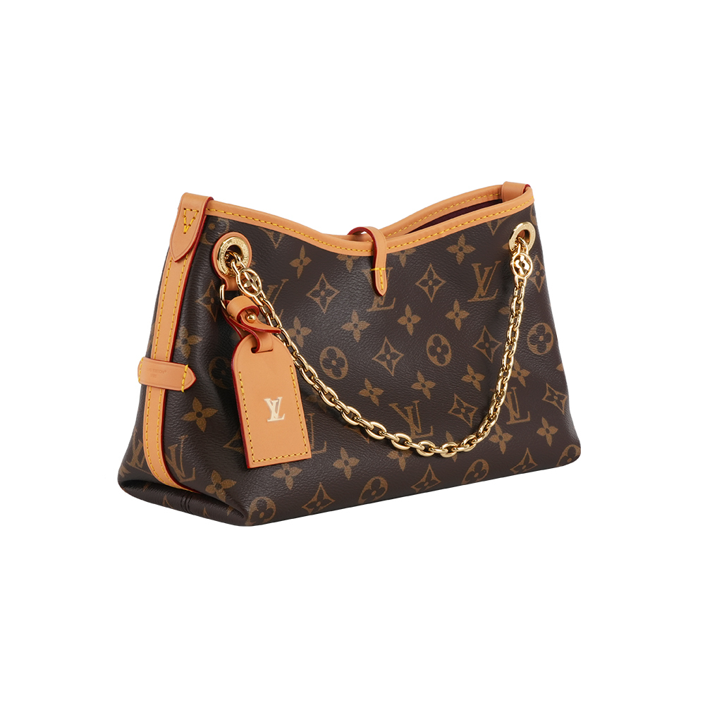 【Louis Vuitton】CarryAll BB Monogram 塗層帆布迷你二用鍊包