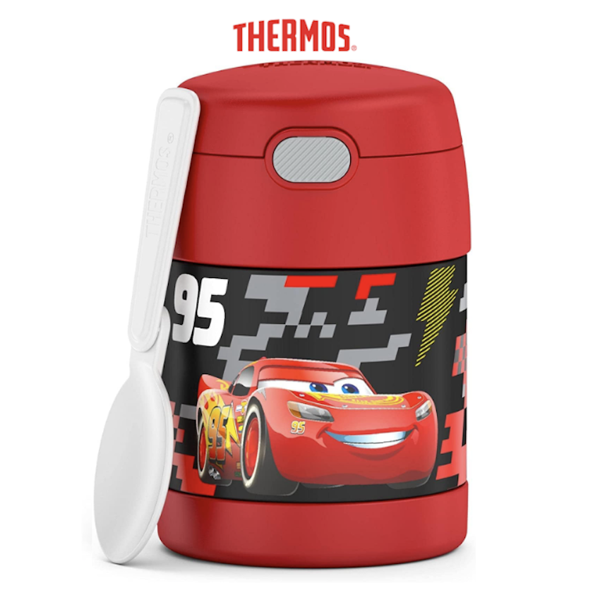 商品 : 美國 Thermos 反斗車王不鏽鋼真空兒童保溫食物壺