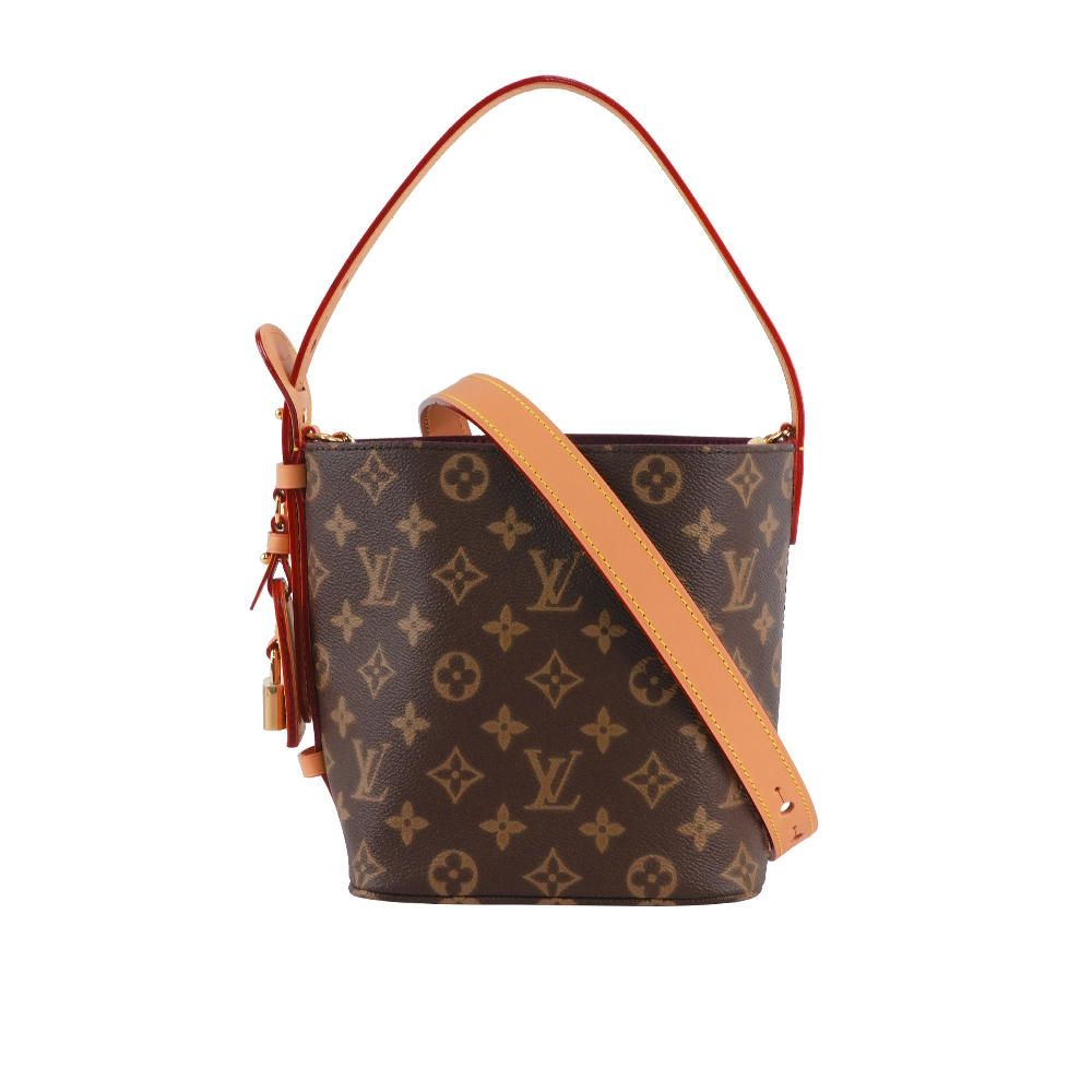 【Louis Vuitton】All In BB Monogram 塗層帆布二用水桶包