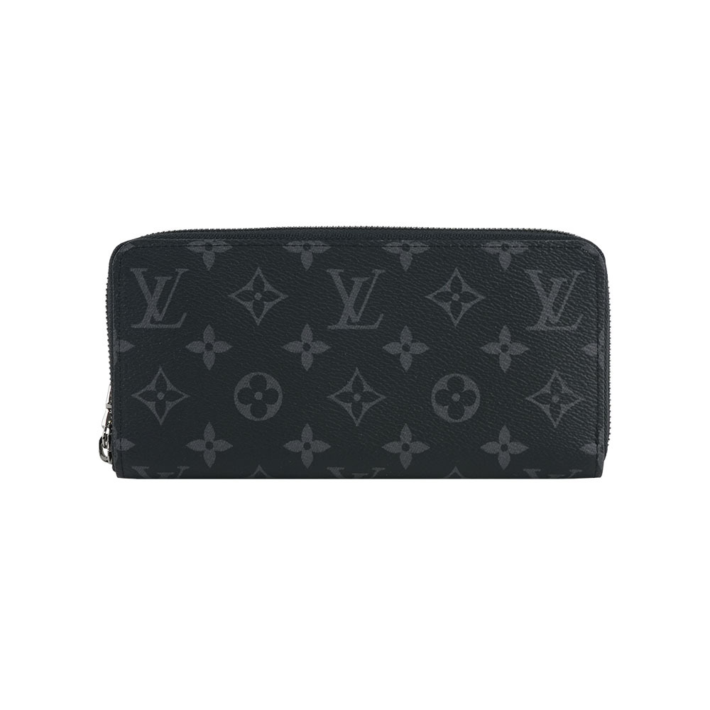 【Louis Vuitton】Monogram Zippy 橫式ㄇ形拉鍊長夾(黑灰色)